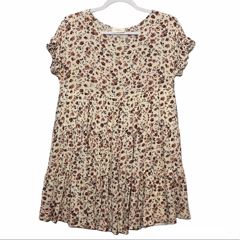 Everly Layered Floral Baby Doll Dress